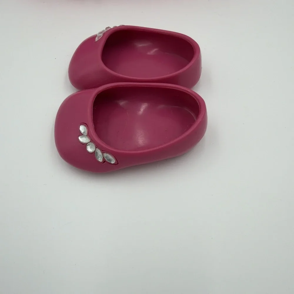 American Girl Magenta Tulle Party Dress and Gemstone Shoes for 18‎ Inch Dolls